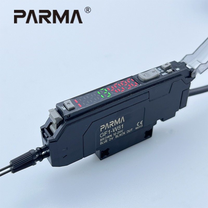 Industrial Laser Distance Sensor - PARMA Glasvezelsensorversterker Hoge precisie 10-30V DC