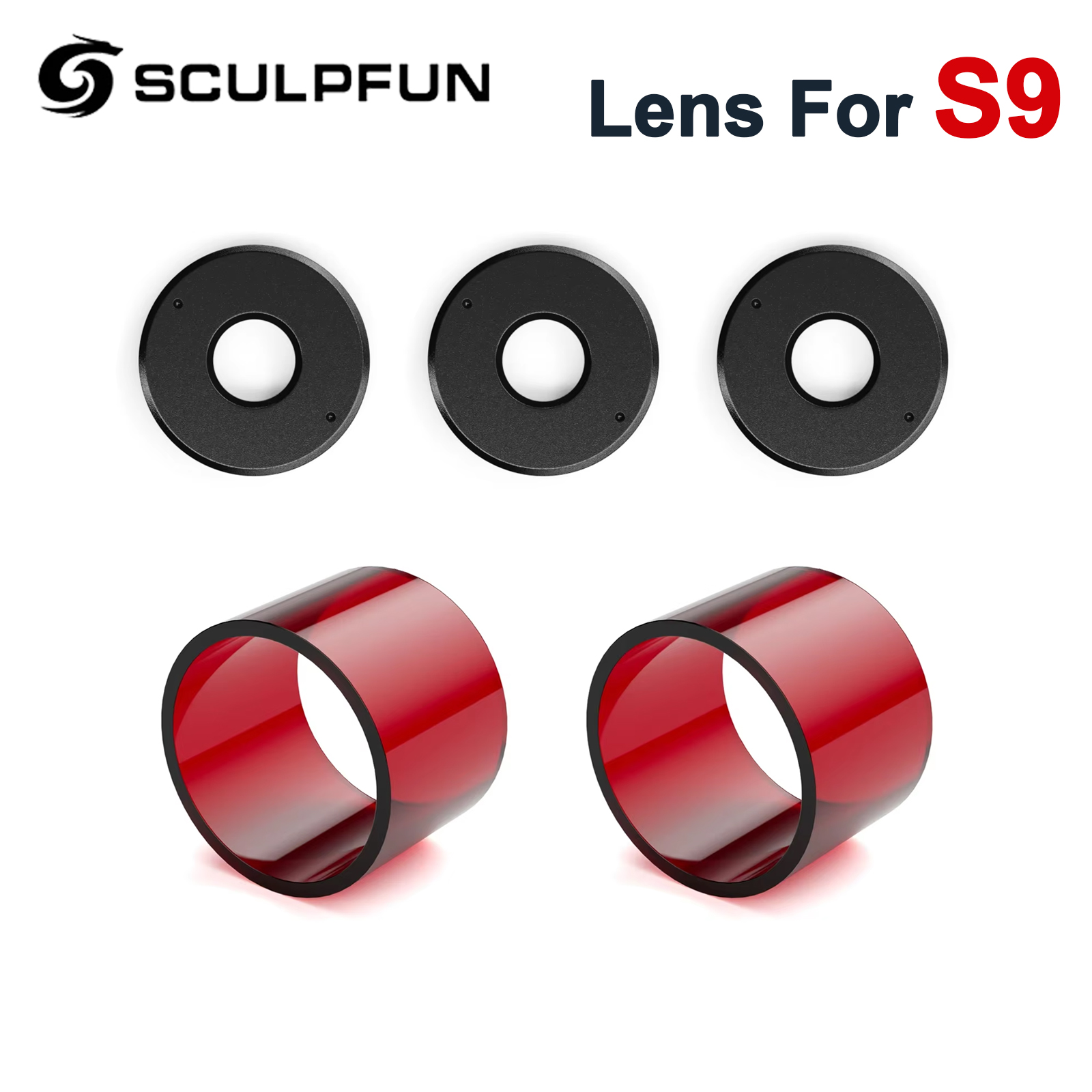 Laser Focus Lens - SCULPFUN S9 Focus Lens 3 Stuks