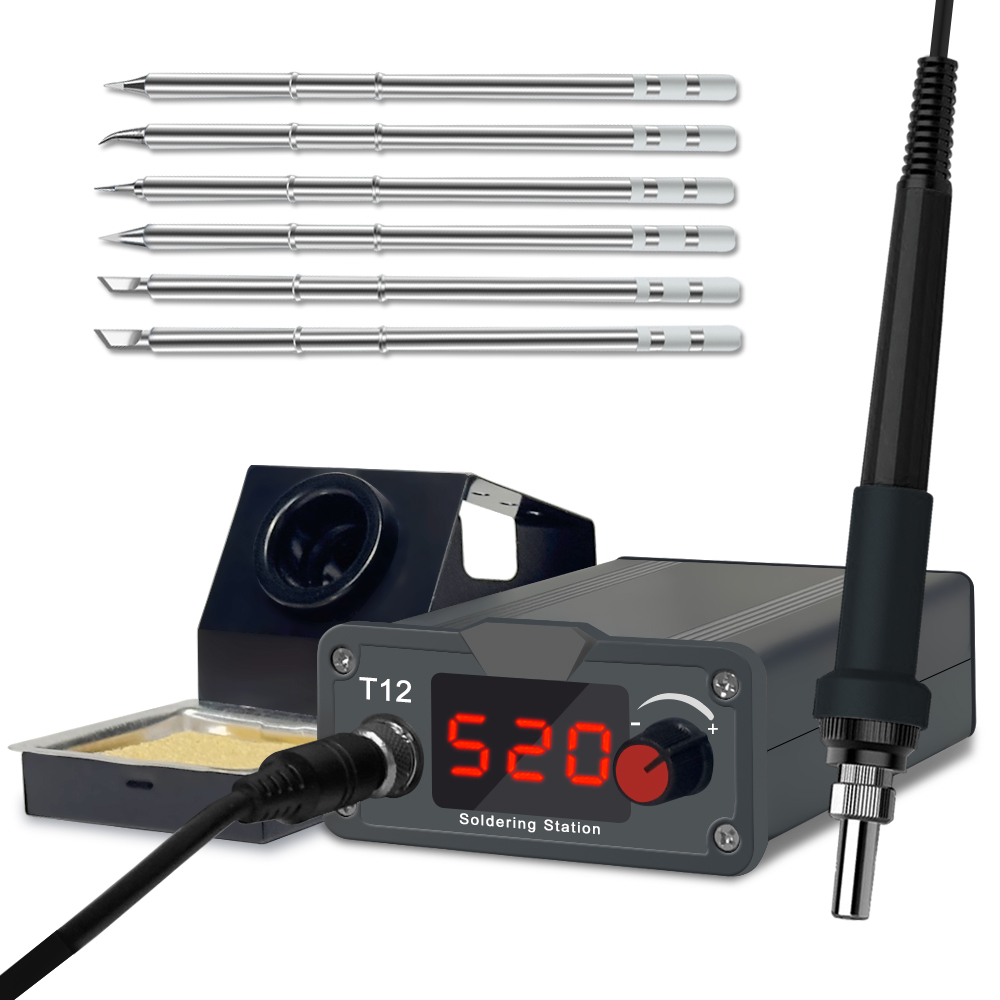Industrial Laser Soldering Iron - LEFAVOR T12 Soldeerstation Soldeerbout LCD Multifunctioneel