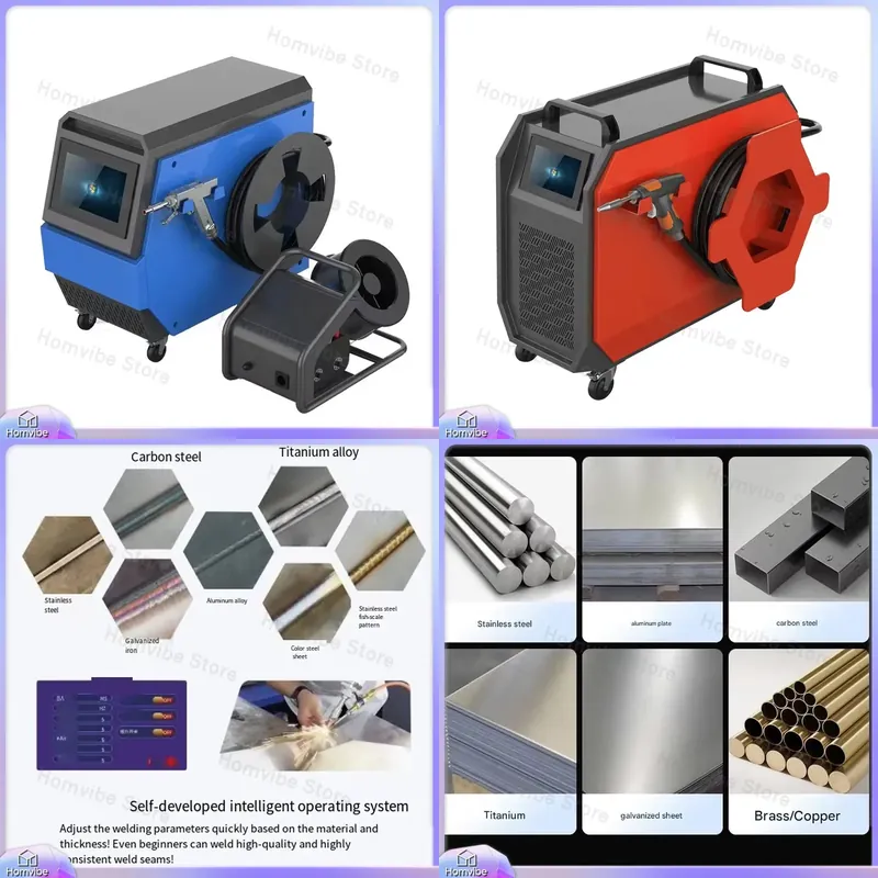 Industrial Laser Repair - Vier-in-één luchtgekoelde laserlasmachine, draagbare metaallasser voor