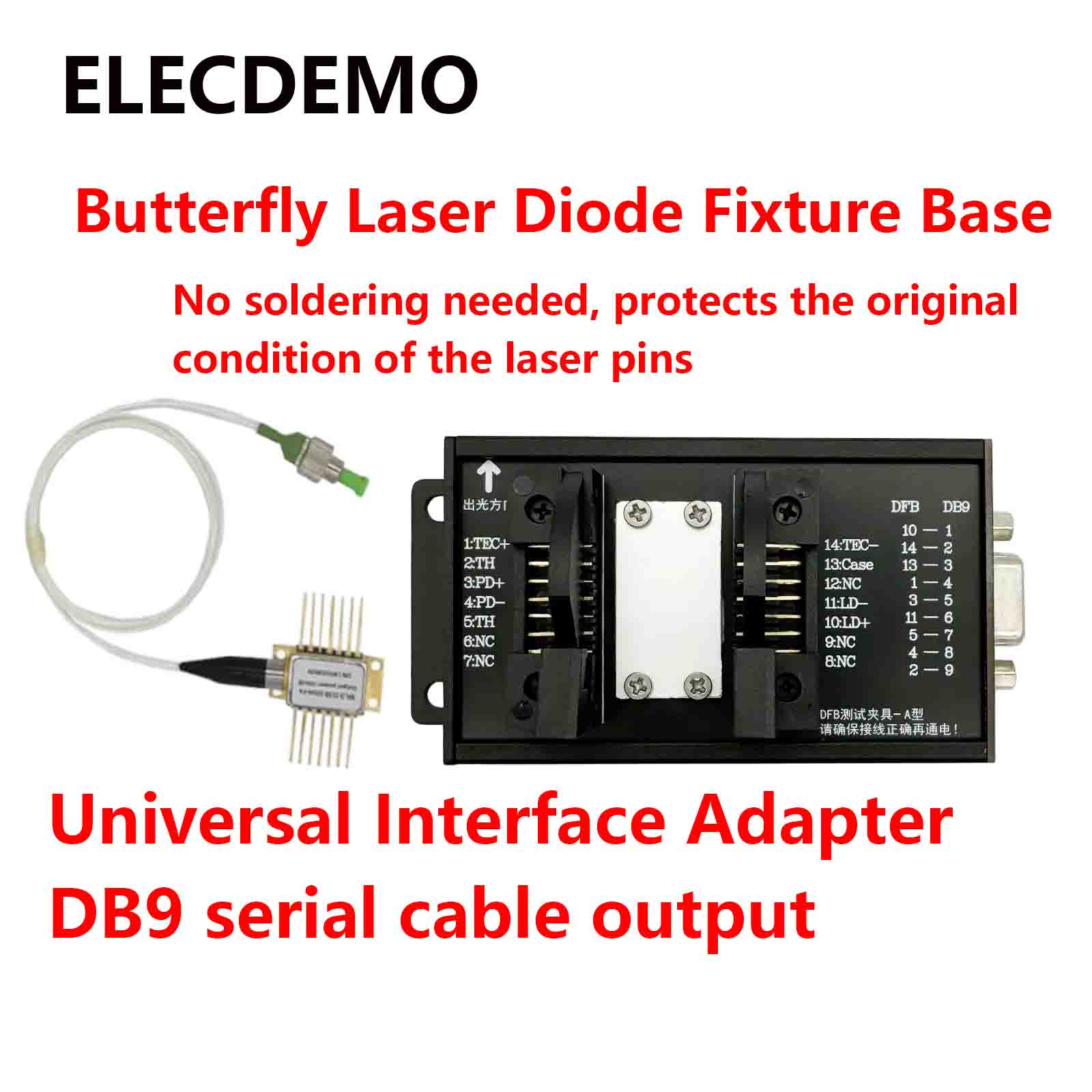 Laser Controller Board - 14-pins montagebasis, DFB vlinderlaserdiode driver board