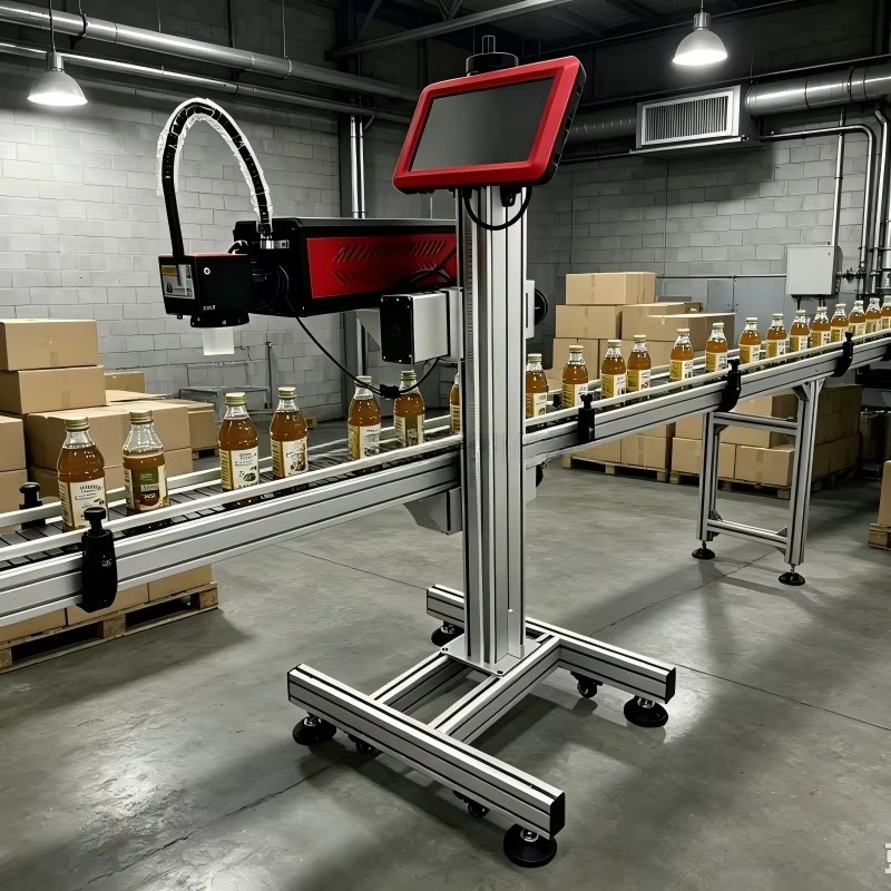 Industrial Laser Printing - Contactloze permanente vliegende lasermarkeerder voor alle