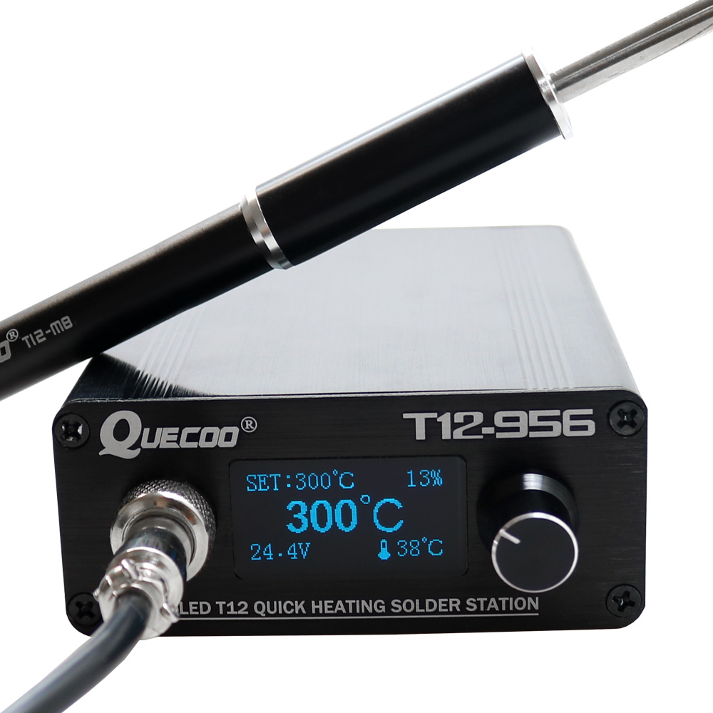 Industrial Laser Soldering Iron - QUECOO T12-956 Soldeer digitaal station Elektronische