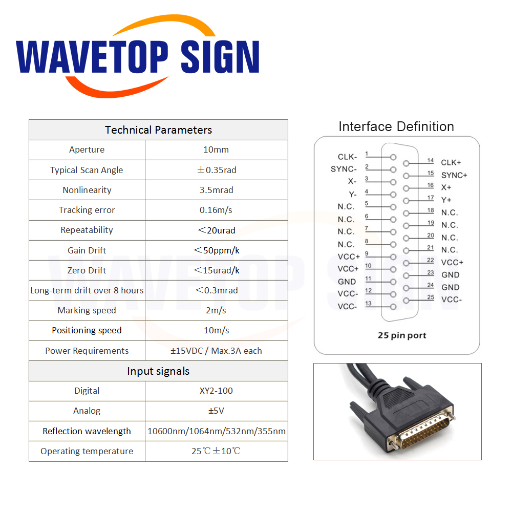 WaveTopSign 355nm Digitale Las - Galvo Scan Head recensie en prijs