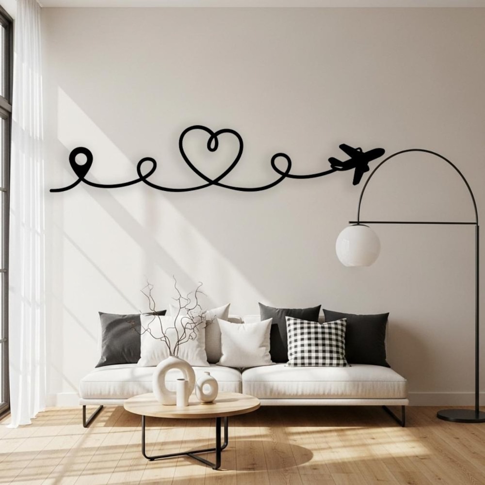 Platte metalen wanddecoratie v - Industrial Laser Power recensie en prijs