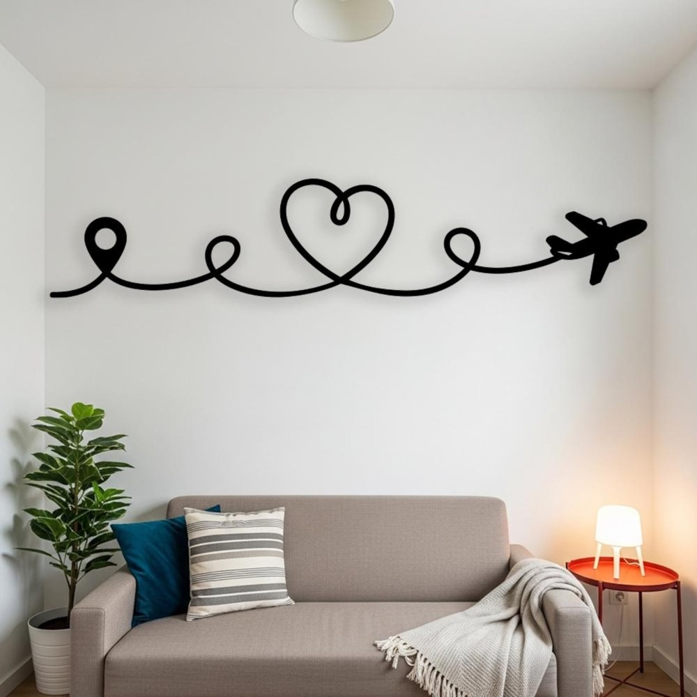 Platte metalen wanddecoratie v - Industrial Laser Power recensie en prijs