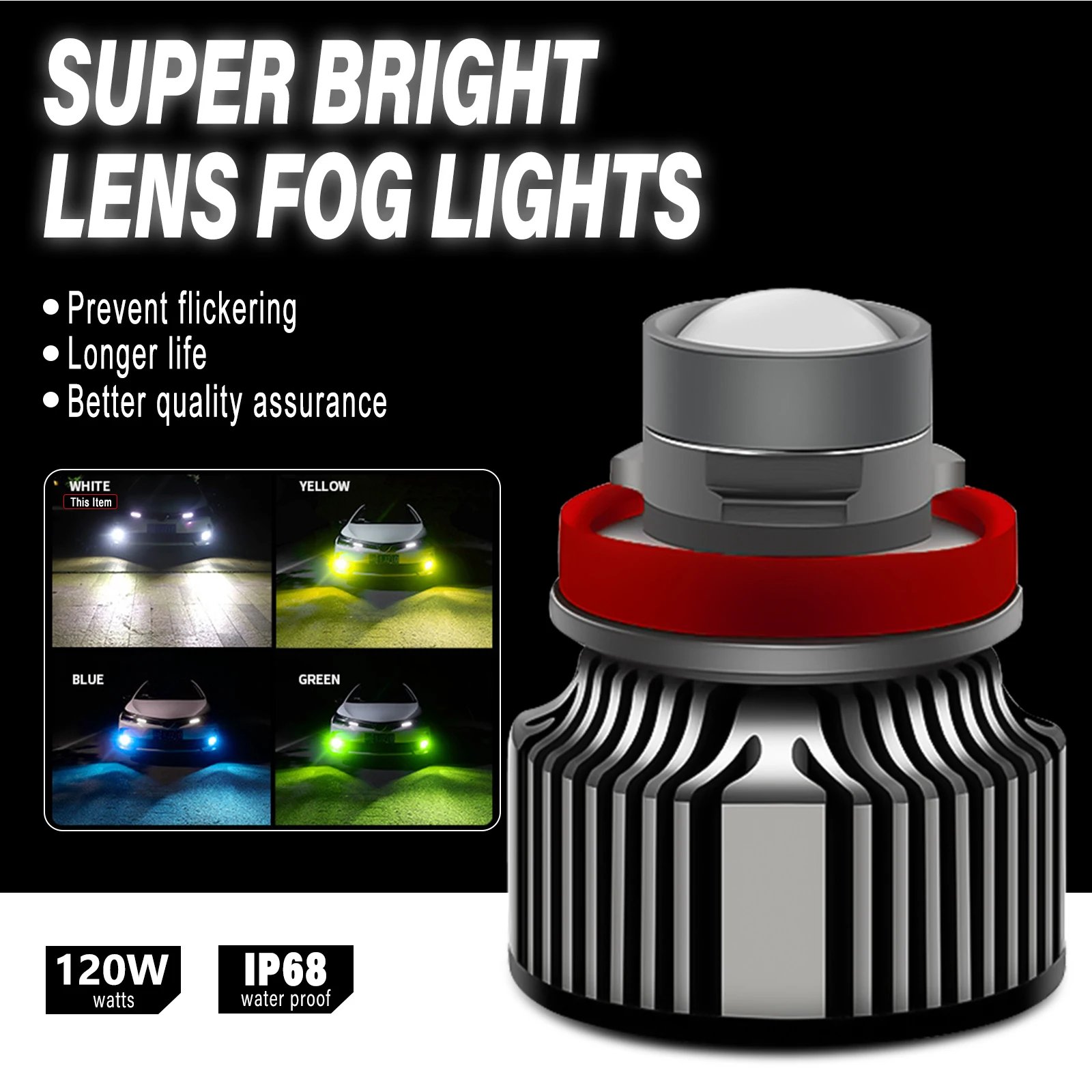 H11 LED Mistlamp Lamp Laser Le - Laser Focus Lens recensie en prijs