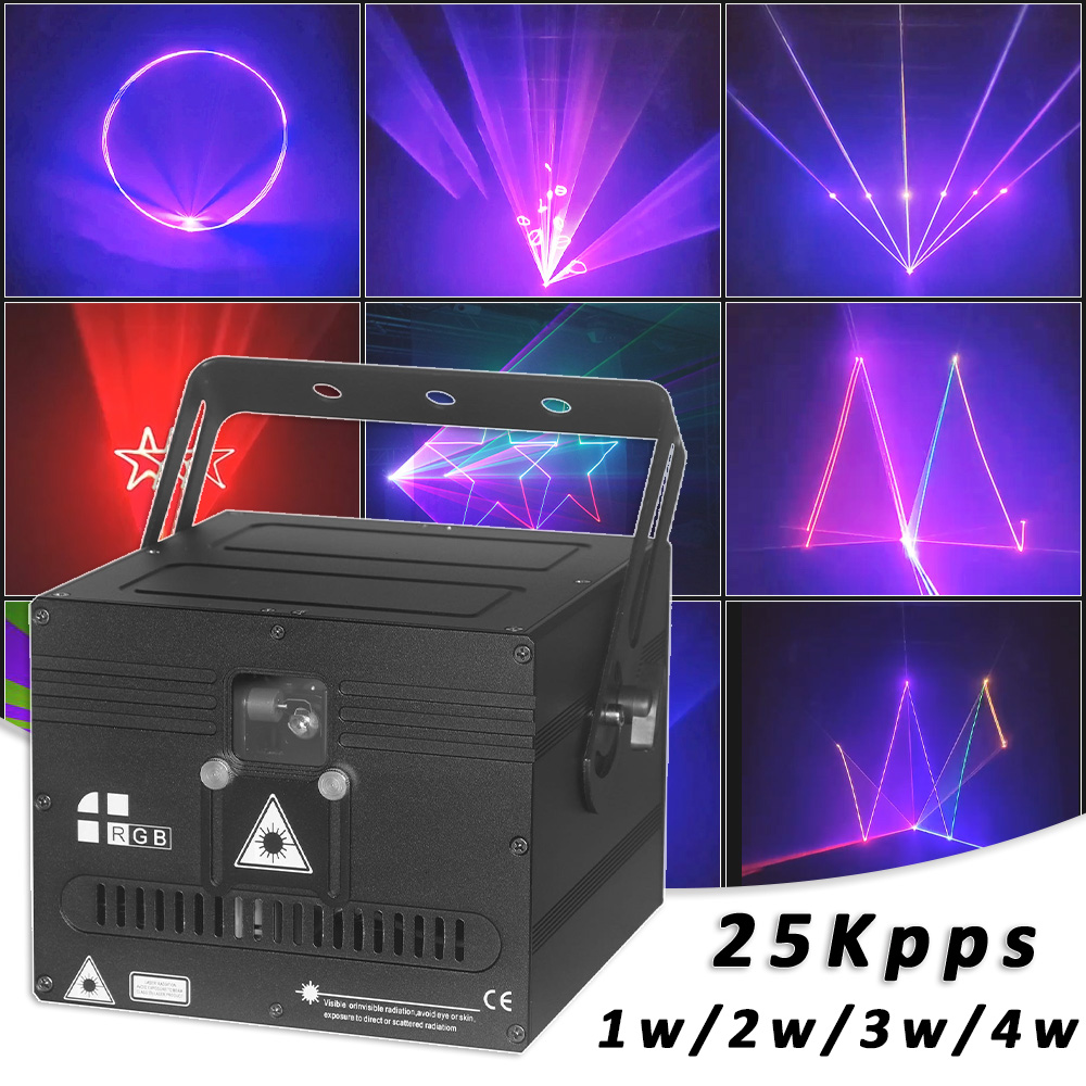 YUER RGB Laser 1 w 2 w 3 w 4 w - Industrial Laser Projector recensie en prijs