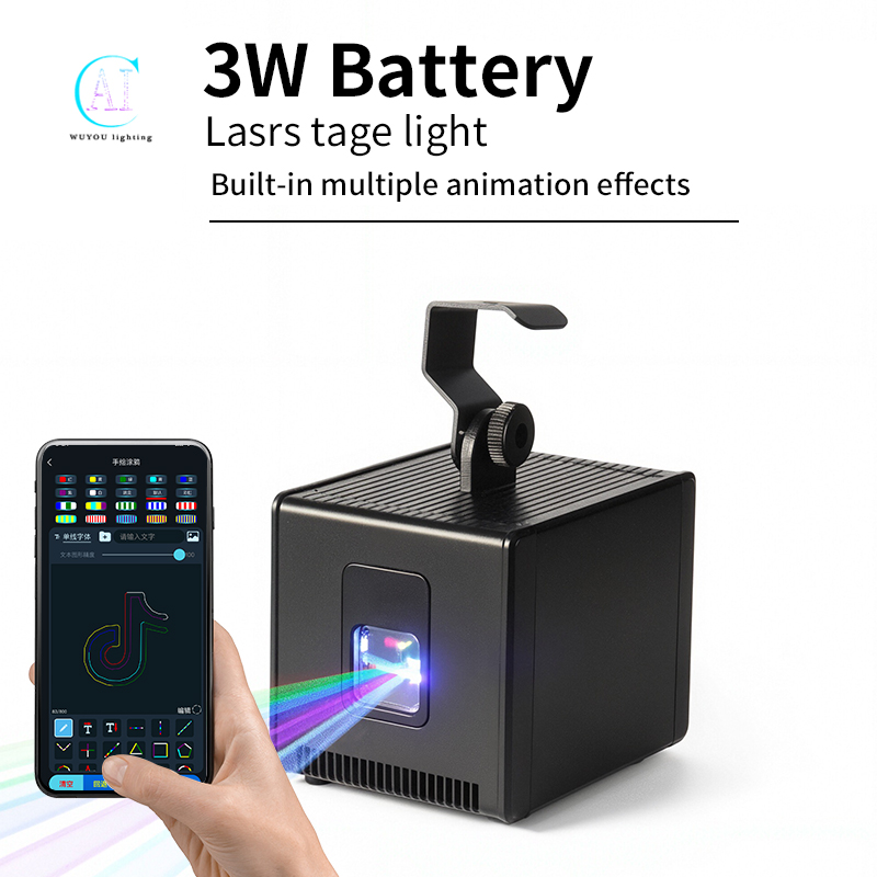 3W/5W batterij laserlichtscann - Industrial Laser Projector recensie en prijs